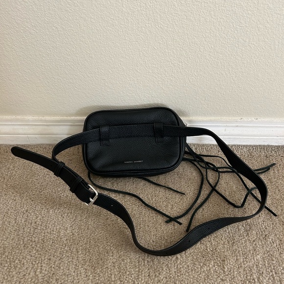 Rebecca Minkoff Black Belt Bag Fanny Pack with Silver Hardware - Picture 4 of 7